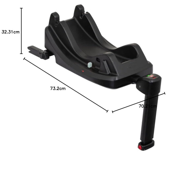 GRACO IsoFamily i-Size ISOFIX Autositzunterlage, Schwarz, 8AO710BCKEU, einheitsgrösse Black IsoFamil