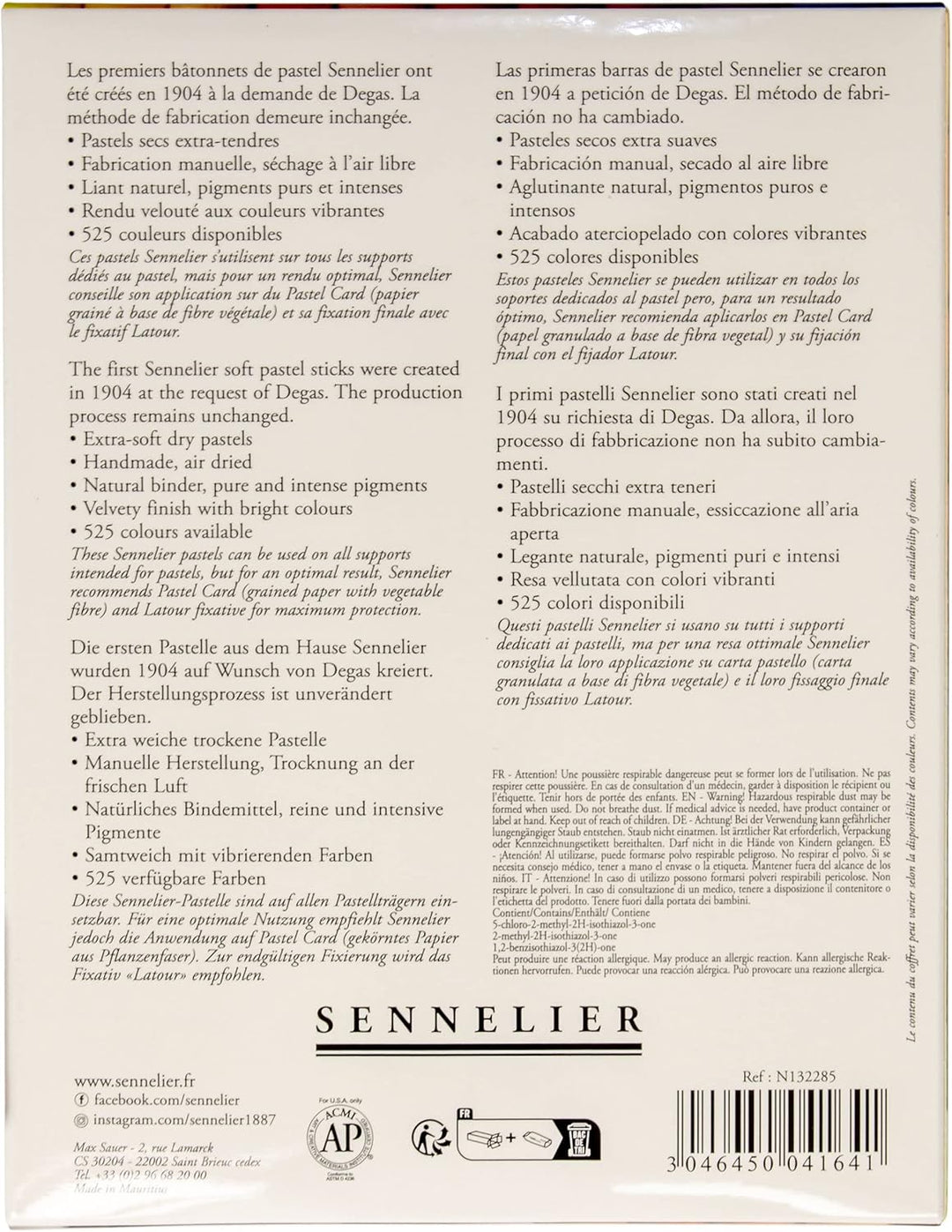 Sennelier Pastells Soft Half ST sortiert, Einheitsgrösse 30 stück (1er Pack) sortiert, 30 stück (1er