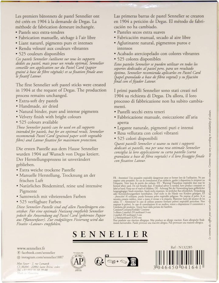 Sennelier Pastells Soft Half ST sortiert, Einheitsgrösse 30 stück (1er Pack) sortiert, 30 stück (1er