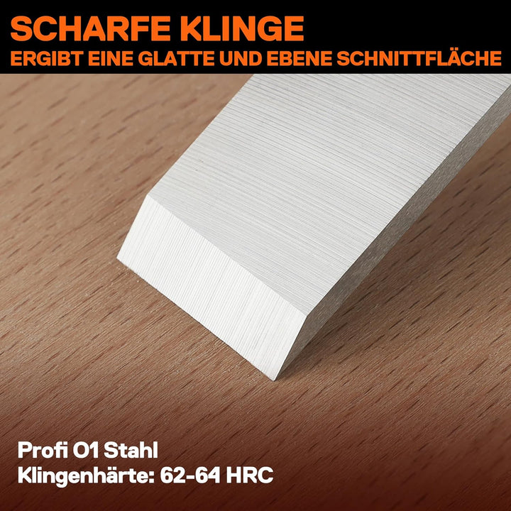 JORGENSEN Mini Holzhobel, Mini-Handhobel für präzise Holzbearbeitung, Ideal zum Trimmen, Polieren un