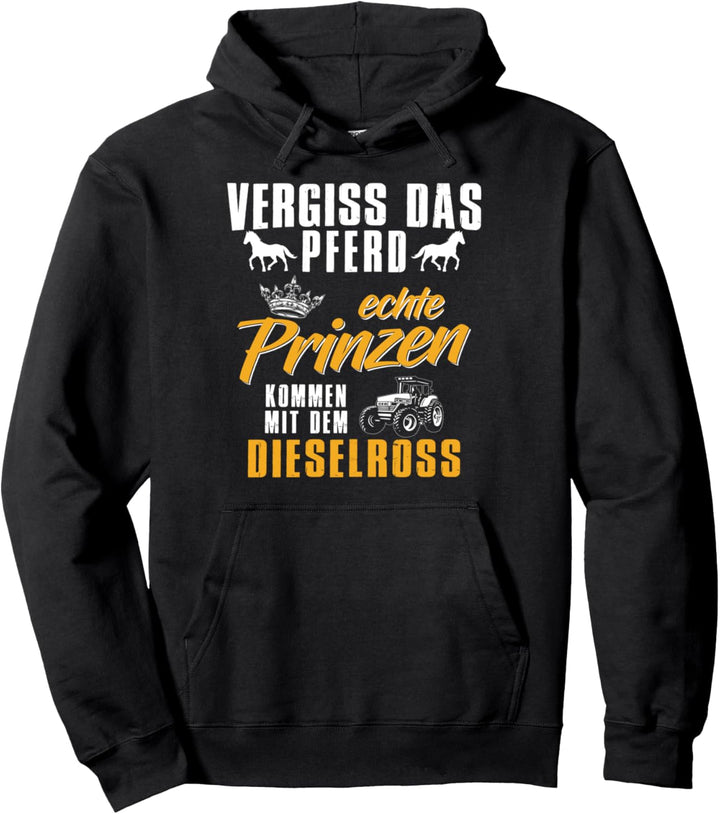 Landwirt Trecker Agrar Spruch Bauer Traktor Dieselross Pullover Hoodie