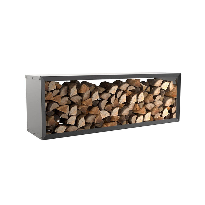 hiyard Holzlager | Wooker wide 149 x 49 cm | Kaminholzregal | Brennholzregal | Made in Germany | ros