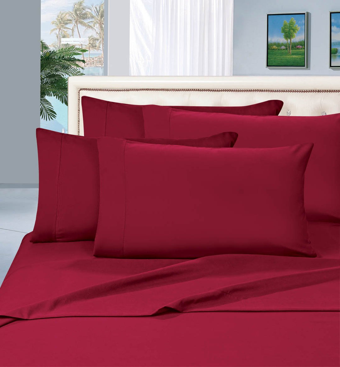 Elegant Comfort Gemütliches Bettwäsche-Set, einfaches rundum elastisches Spannbetttuch, Tiefe Tasche