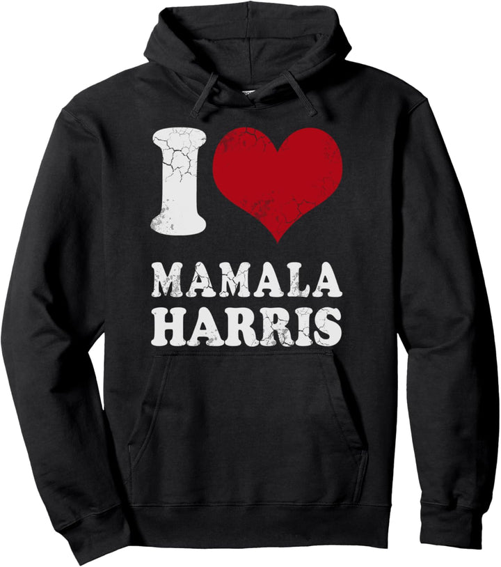 Retro I Love Mamala Kamala Harris Joe Biden 2020 Democrat Pullover Hoodie