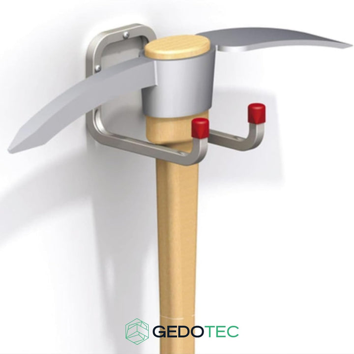 Gedotec Wandhalterung - Wandhaken zum Schrauben Stahl verzinkt | DUO | 6 Stück Gerätehaken Länge: 90