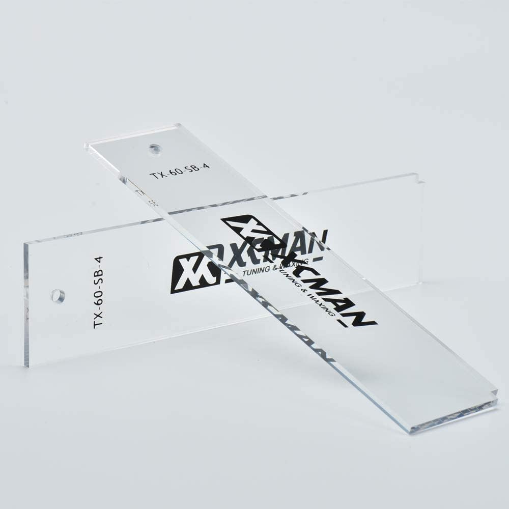 XCMAN Alpine Ski Freeride & Snowboard Base Wax Plastic Scraper 2pcs Snowboard 230 x 60 x 4 mm, Snowb