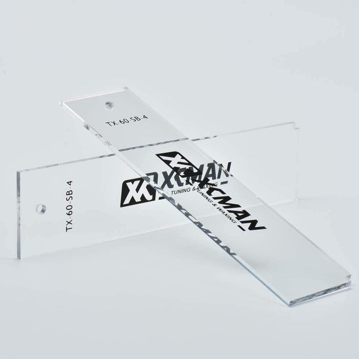XCMAN Alpine Ski Freeride & Snowboard Base Wax Plastic Scraper 2pcs Snowboard 230 x 60 x 4 mm, Snowb