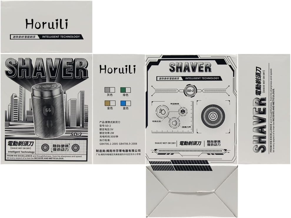 Horuili® Mini Electric Shaver, Tragbarer Elektrischer Mini-Rasierer, Mini Shave Tragbarer Elektroras