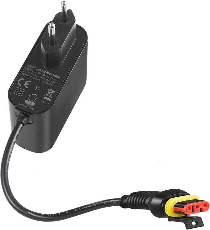 Lonnky 28V 1,3A Netzadapter für Husqvarna Automower 105, 115H,305， 310, 315, 315X, 320, 330X, 405X,