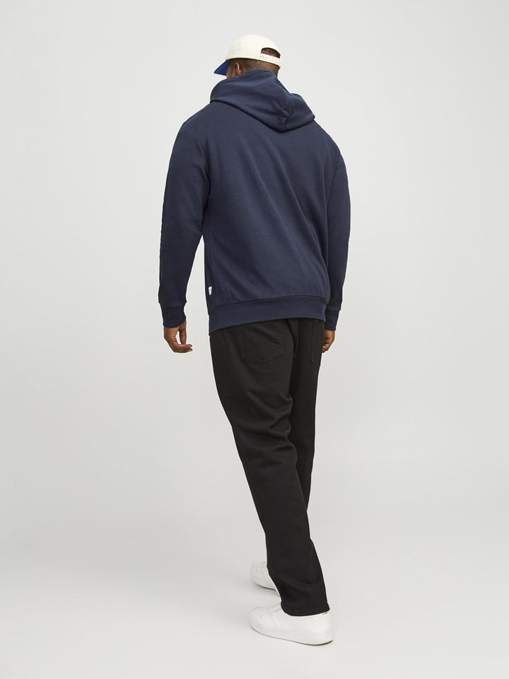 JACK & JONES Male Kapuzenpullover Logo Kapuzenpullover 3XL Navy Blazer, 3XL Navy Blazer
