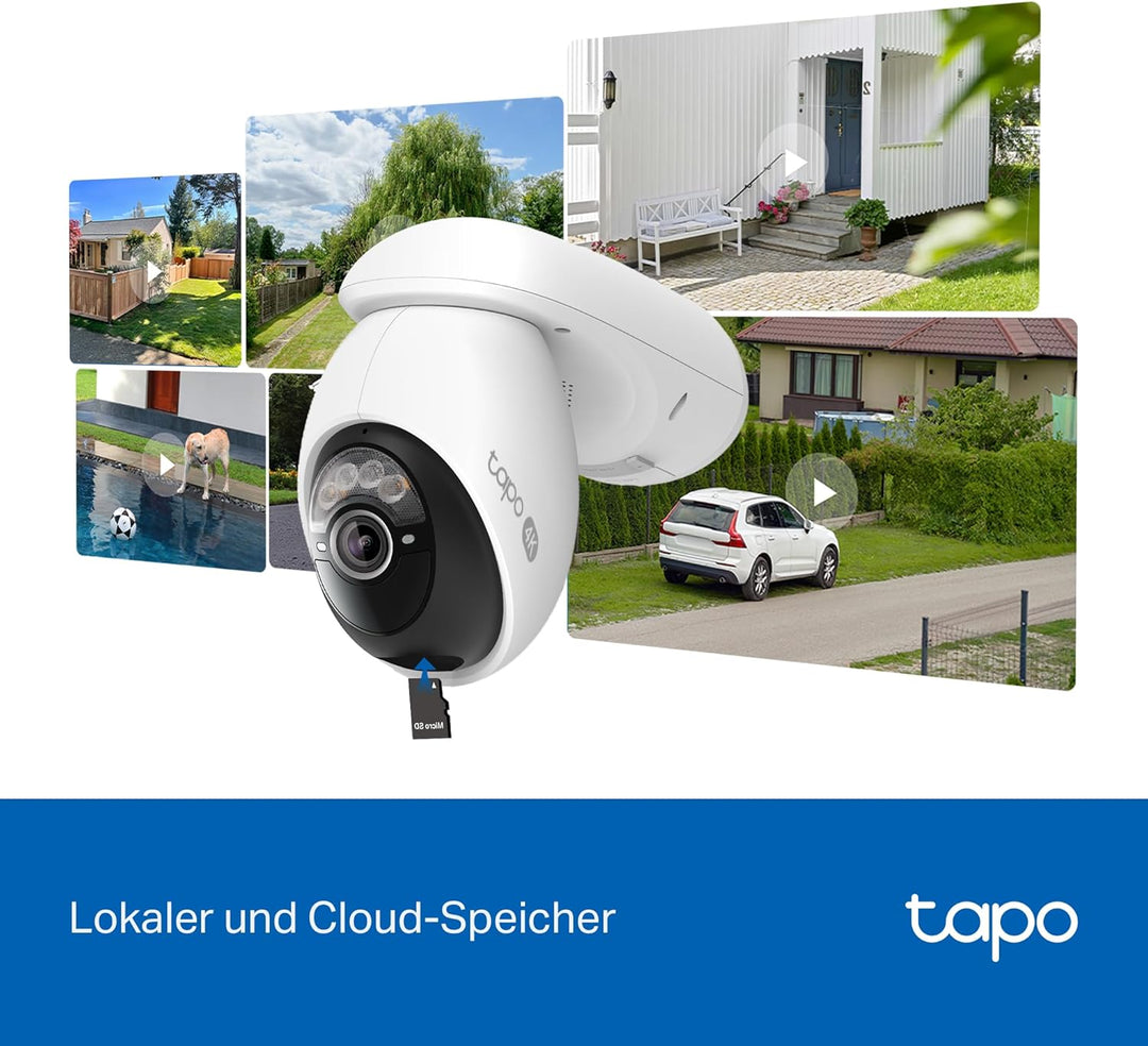 Tapo C660 KIT 4K 360° Solar Überwachungskamera Aussen, Akku 10000mAh, Farbnachtsicht, Dual-Band WLAN