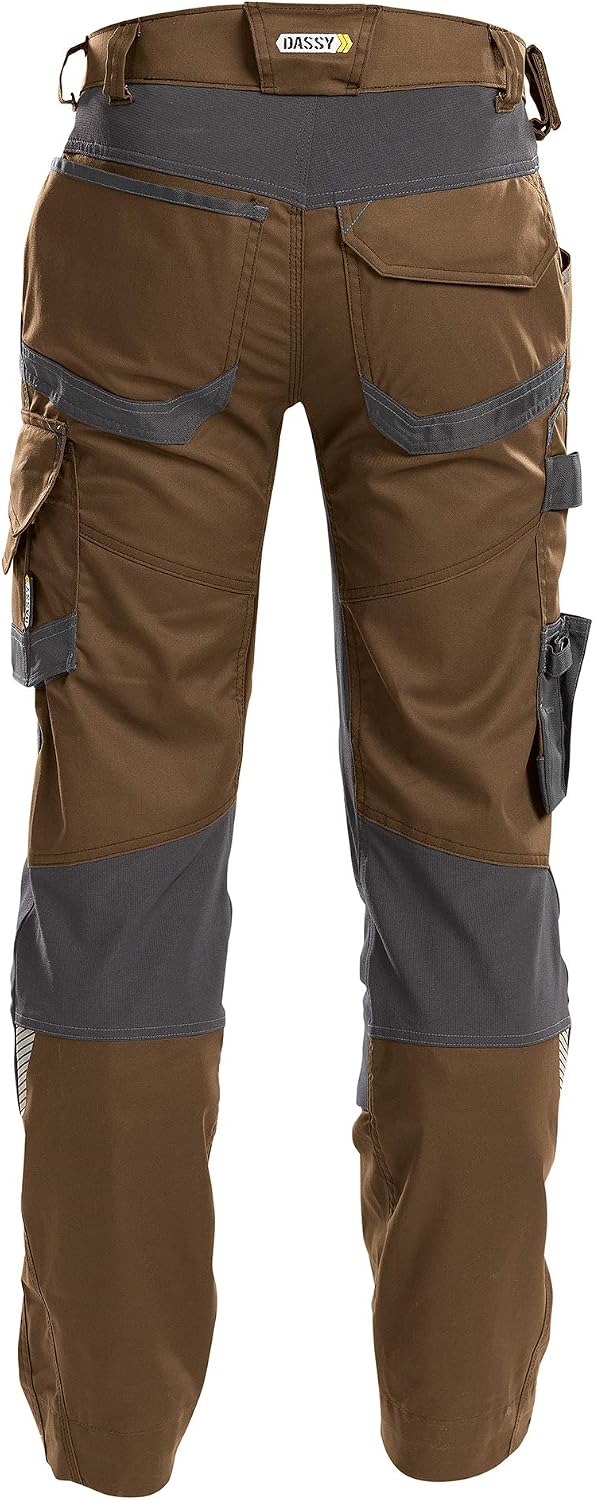 DASSY® Dynax Bundhose mit Stretch und Kniepolstertaschen DASSY D-FLEX PESCO 41 LEHMBRAUN/ANTHRAZITGR