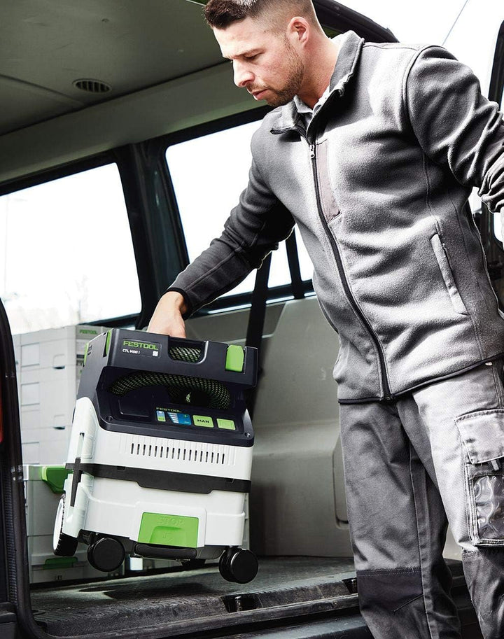 Festool Absaugmobil CTL MINI I CLEANTEC (mit Hauptfilter, SELFCLEAN Filtersack, Saugschlauch glatt Ø