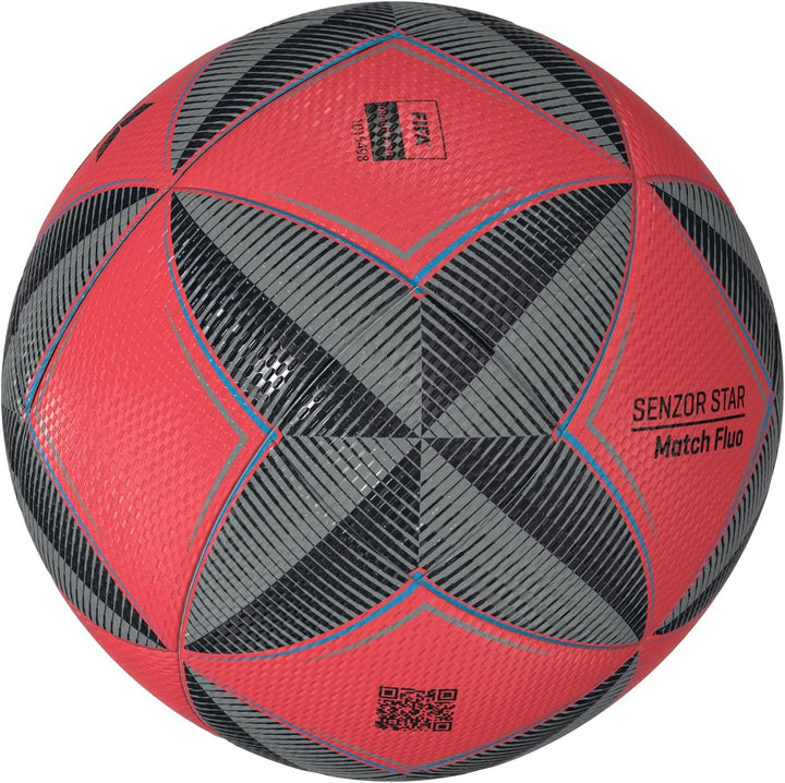Erima Equipment - Fussbälle Senzor-Star Match Fluo Winter Spielball fiery coral/schwarz 5, fiery cor