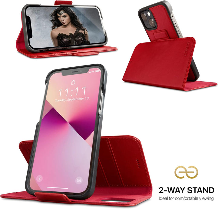 Dreem Fibonacci iPhone 13 Mini Brieftaschen-Etui / 2-in-1 stossfestes Etui und abnehmbares Folio aus