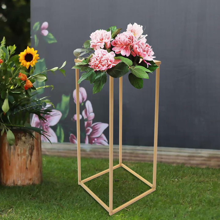 SABUIDDS 10er Set aus Metall Blumenständer Gold Pflanzenständer Moderne Blumentopfständer Pflanzenre