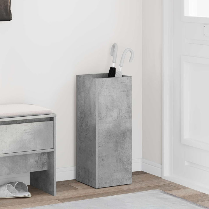 vidaXL Sonnenschirmhalter Beton Grau 25 x 24,5 x 64 cm Holzwerkstoff, Kompakter, moderner Regenschir