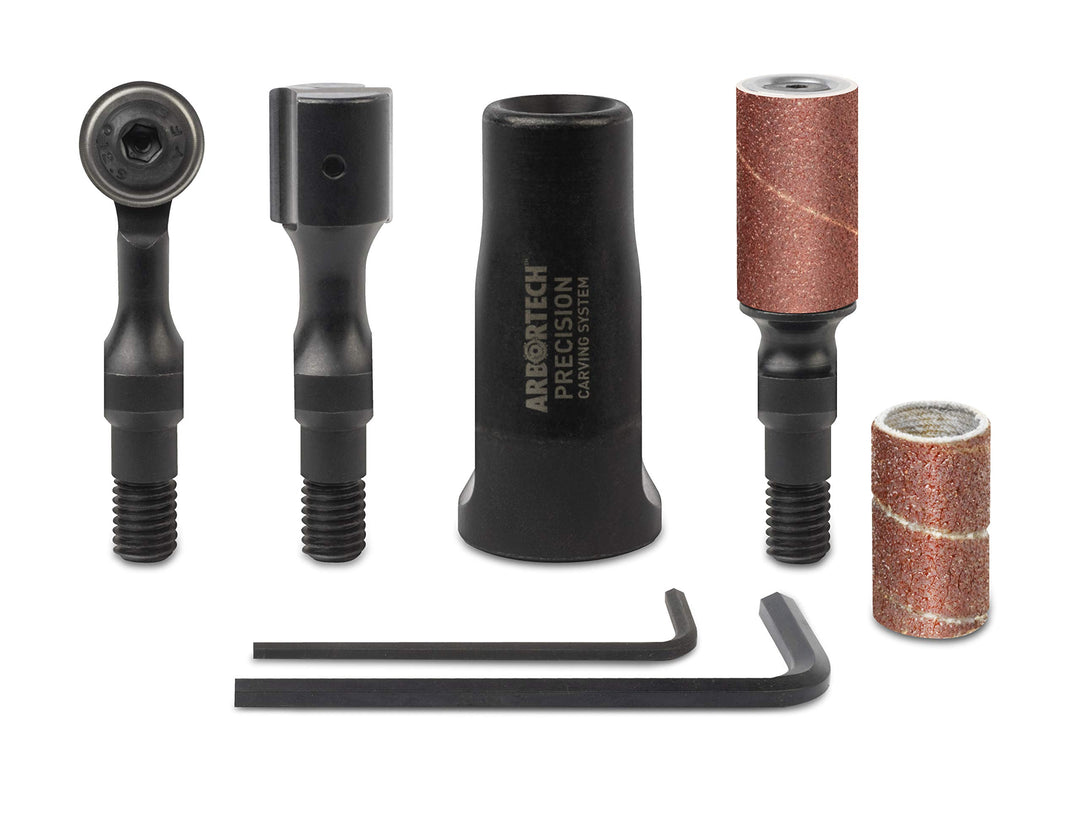 ARBORTECH Precision Carving System | Schnitzwerkzeug im Set für Winkelschleifer zur Holzbearbeitung
