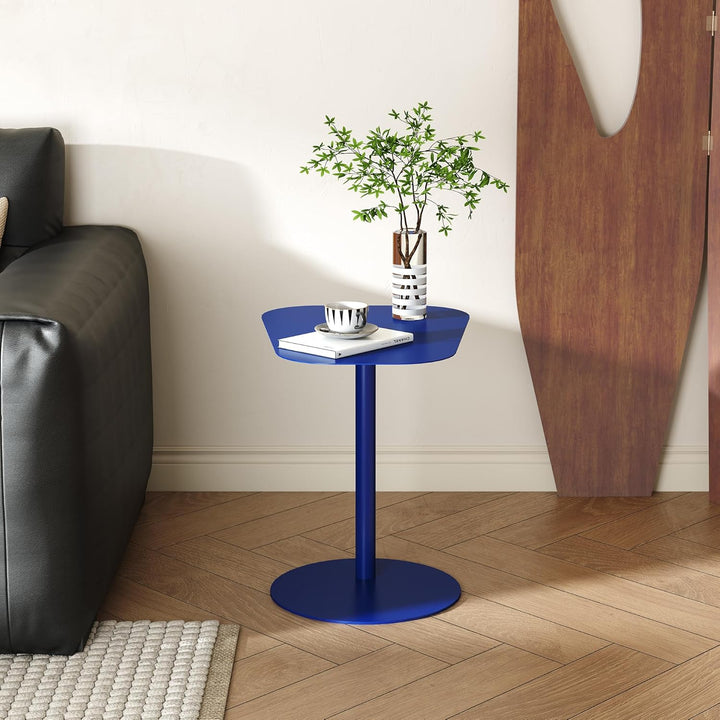 [en.casa] Beistelltisch Nastätten Gartentisch Couchtisch mit Metallgestell Sofatisch modernes Design