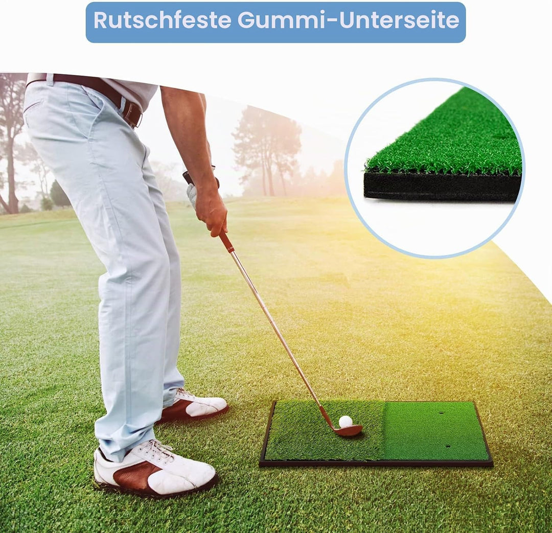 Abschlagmatte, Schlagmatte Golf-Übungsmatte Schlagmatte für Indoor Outdoor Trainingshilfen Mini Fair