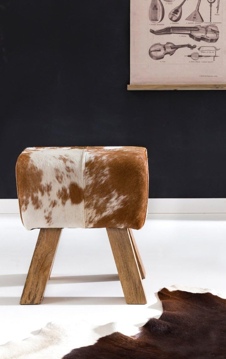 FineBuy Design Turnbock Sitzhocker 40 x 30 x 47 cm | Turnhocker Hocker Beistellhocker Fusshocker Bra