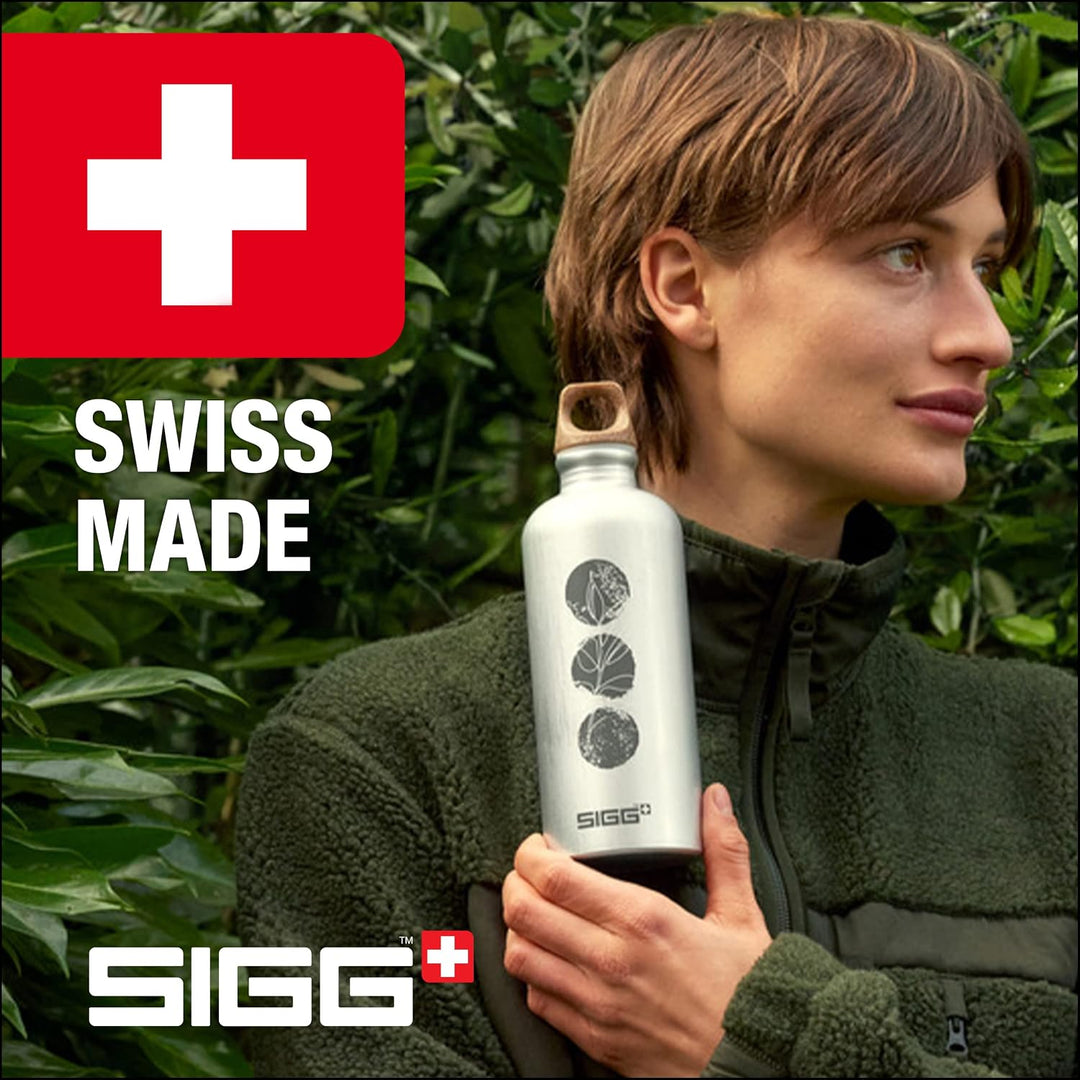 SIGG - Alu Trinkflasche - Traveller MyPlanet - Made in Switzerland - Für Kohlensäurehaltige Getränke