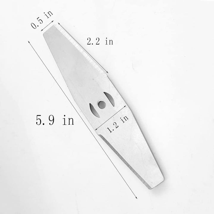 ZJS Rasentrimmer, Metallklinge, Rasentrimmer, batteriebetriebener Rasentrimmer, Ersatzklinge, Akku-T