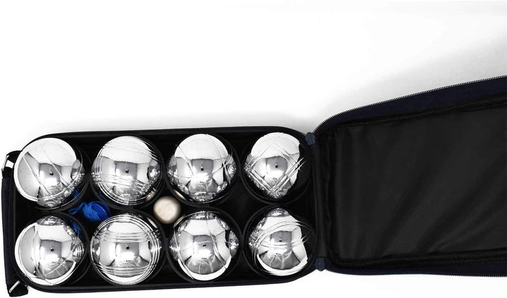 Big Game Hunters 8 Boules Set mit Rostschutz und Luxuriöser Tragetasche aus Segeltuch - Robustes 8 B