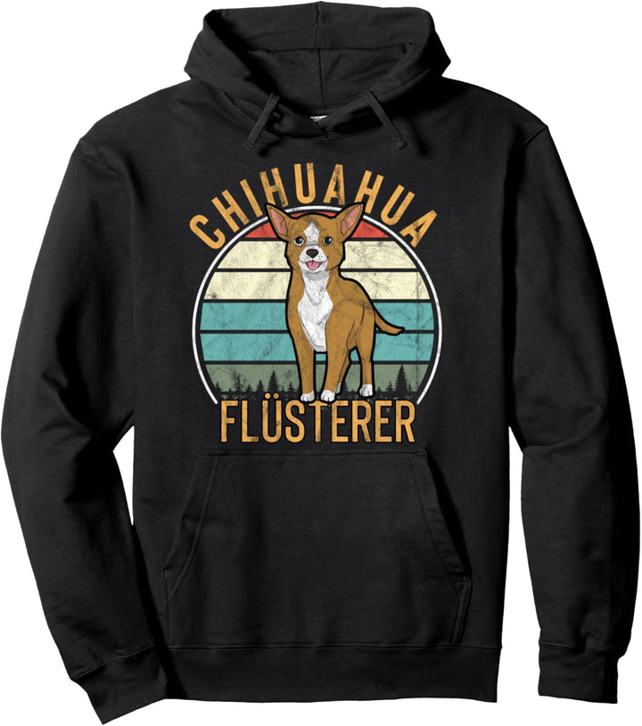 Retro Chihuahua Flüsterer Kleine Hunde Vintage Pullover Hoodie