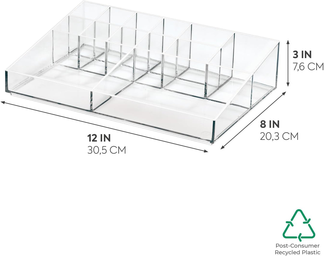 iDesign Make-up Organizer, Schmink Aufbewahrung mit 13 Fächern aus der Signature Series by Sarah Tan