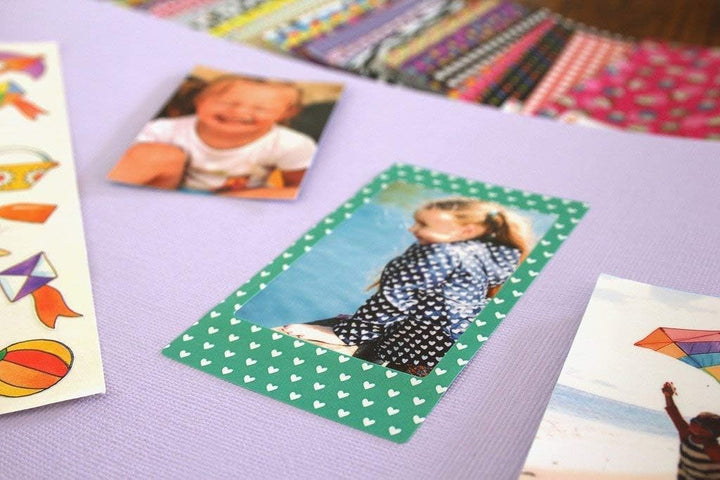 Zink Bunte, lustige & dekorative Fotorahmen Aufkleber für 2x3 Fotopapier Projekte - Packung mit 100