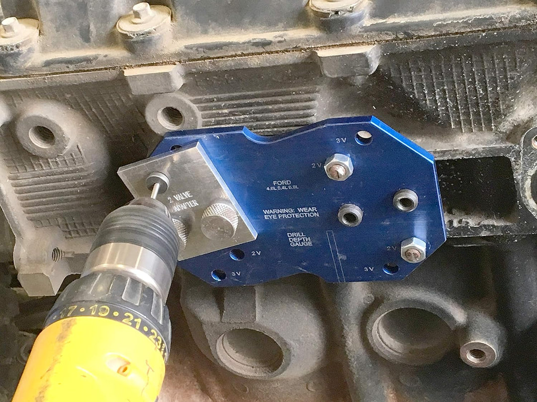 Lisle 68500 Krümmer Bohrschablone für Ford 2V & 3V, Krümmer Bohrschablone für Ford 2V & 3V