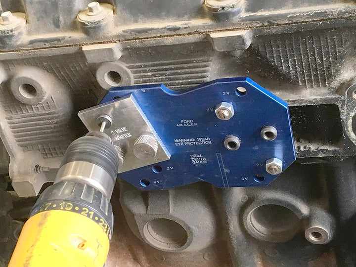 Lisle 68500 Krümmer Bohrschablone für Ford 2V & 3V, Krümmer Bohrschablone für Ford 2V & 3V