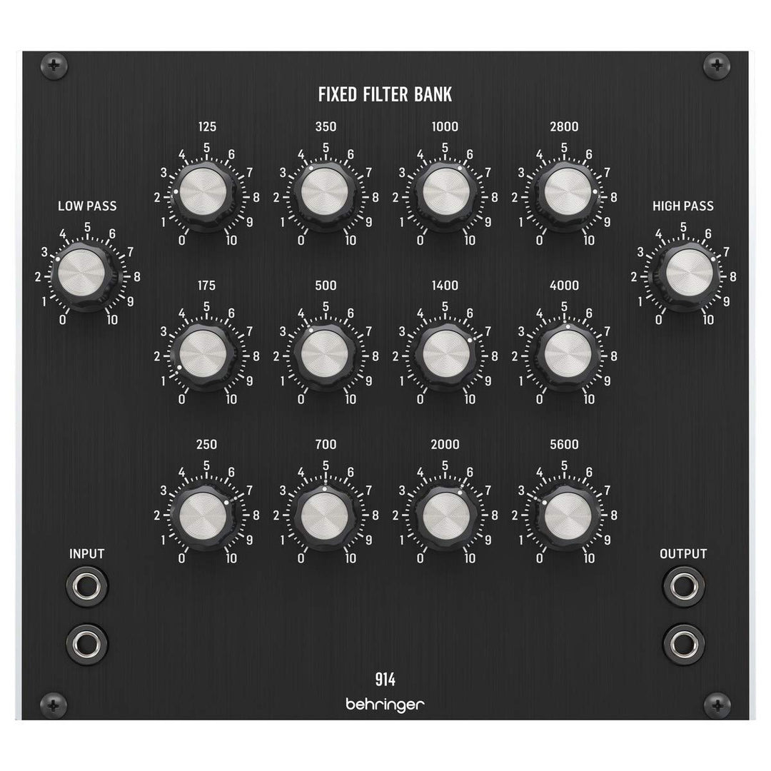Behringer 914 FIXED FILTER BANK Legendäres analoges Fixed Filter Bank-Modul für Eurorack, 914 FIXED