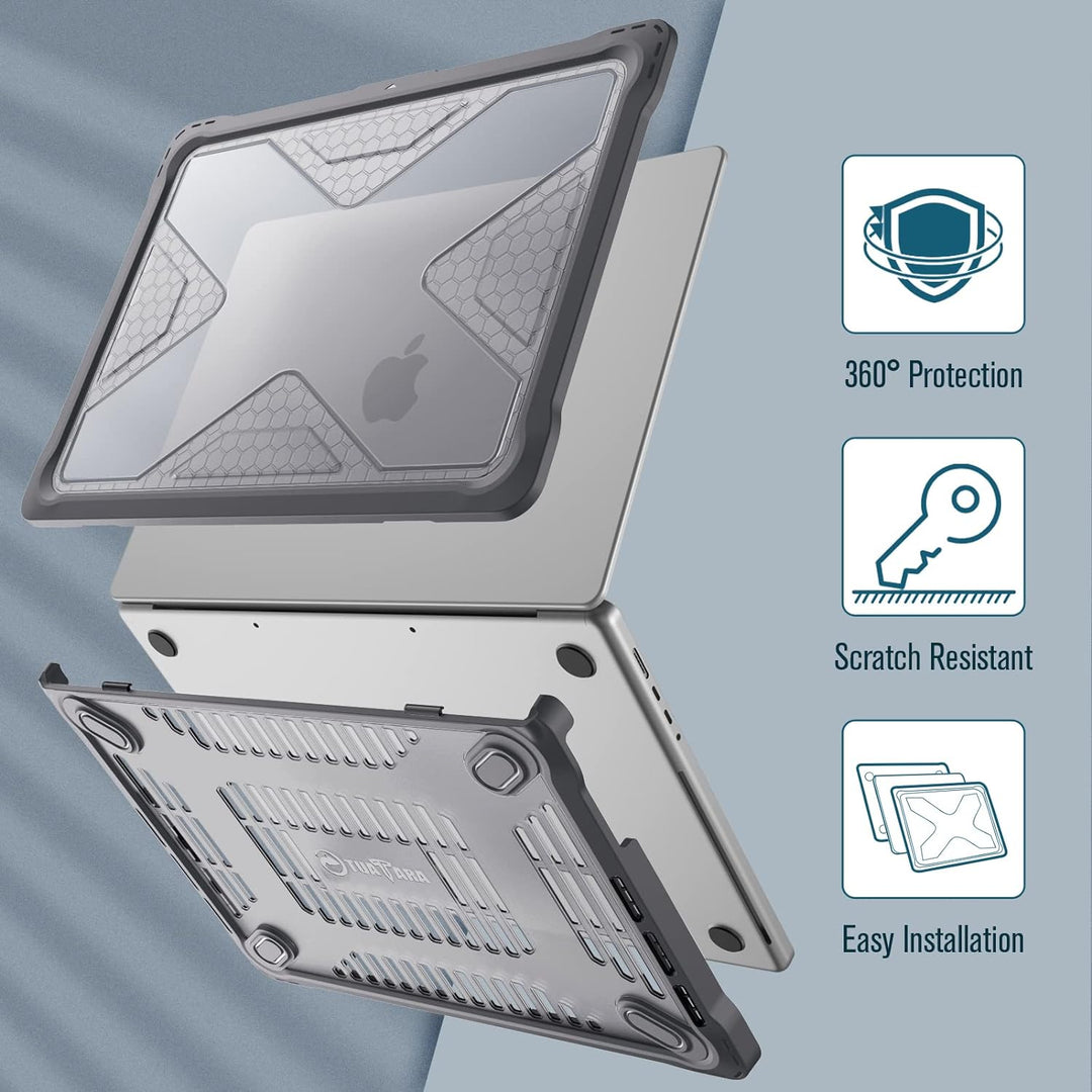 Fintie Hülle Kompatibel mit MacBook Pro 14" (2023-2021 Freisetzung) A2992 A2918 A2779 A2442 M3 M2 M1