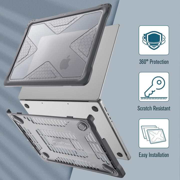 Fintie Hülle Kompatibel mit MacBook Pro 14" (2023-2021 Freisetzung) A2992 A2918 A2779 A2442 M3 M2 M1