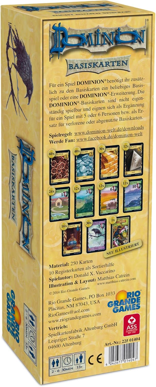 Rio Grande Games 22501404 - Dominion Erweiterung - Basiskarten Set Modern, Modern