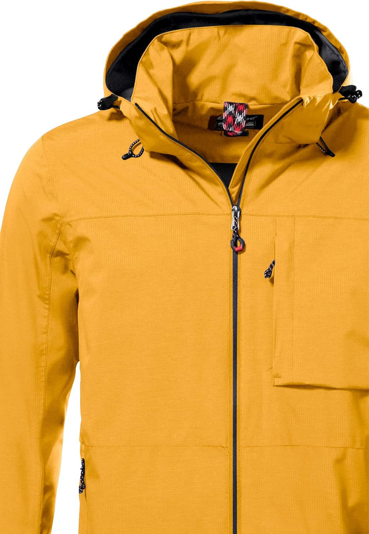 Killtec Herren Kos 106 Mn Jckt Funktionsjacke/Outdoorjacke mit abzippbarer Kapuze XXL dunkelgelb, XX