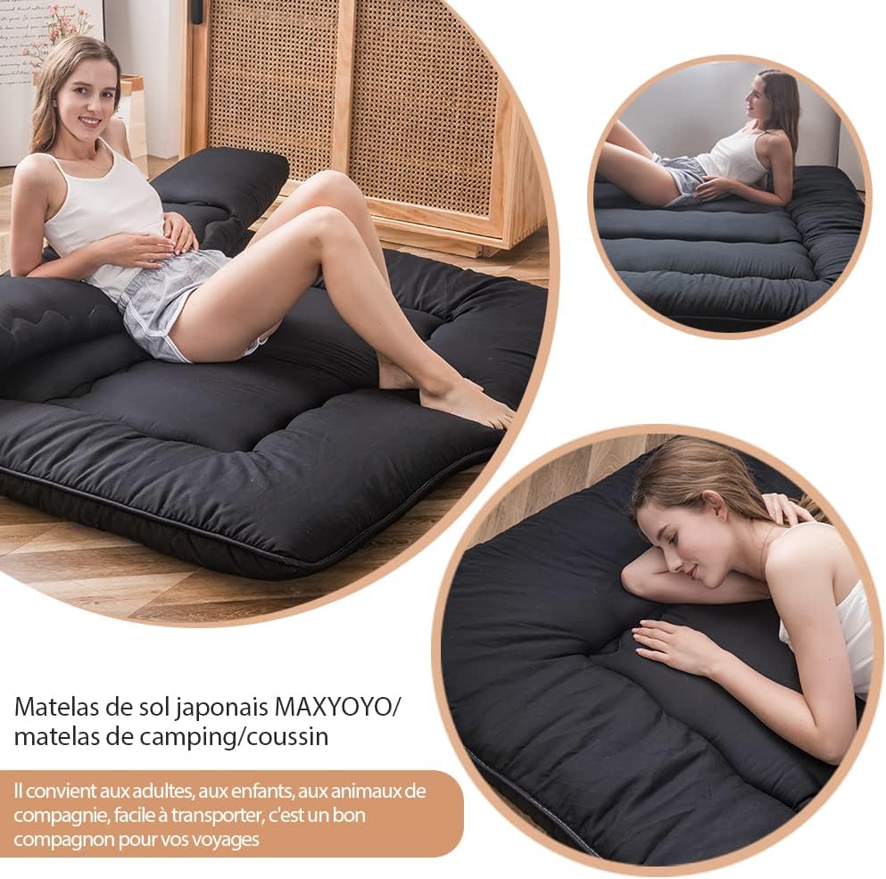 MAXYOYO Klappmatratze Futon Matratze Bodenmatratze Gepolsterte Japanische Tatami Gesteppte Bett, Dic