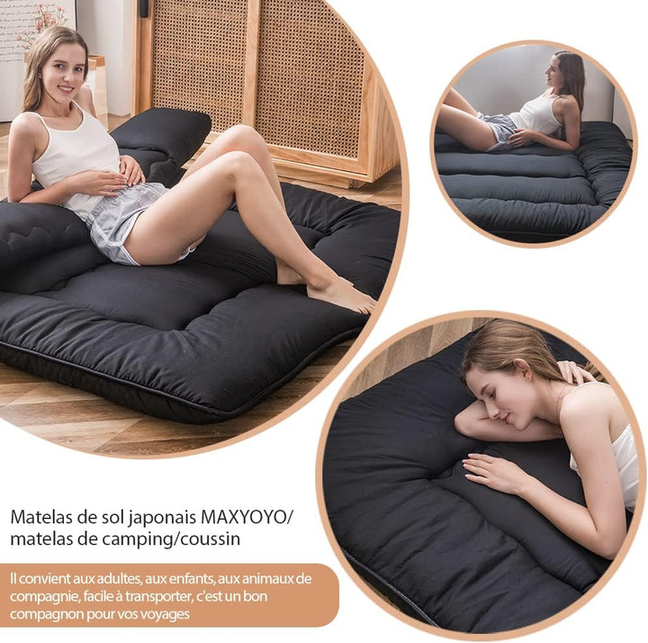 MAXYOYO Klappmatratze Futon Matratze Bodenmatratze Gepolsterte Japanische Tatami Gesteppte Bett, Dic