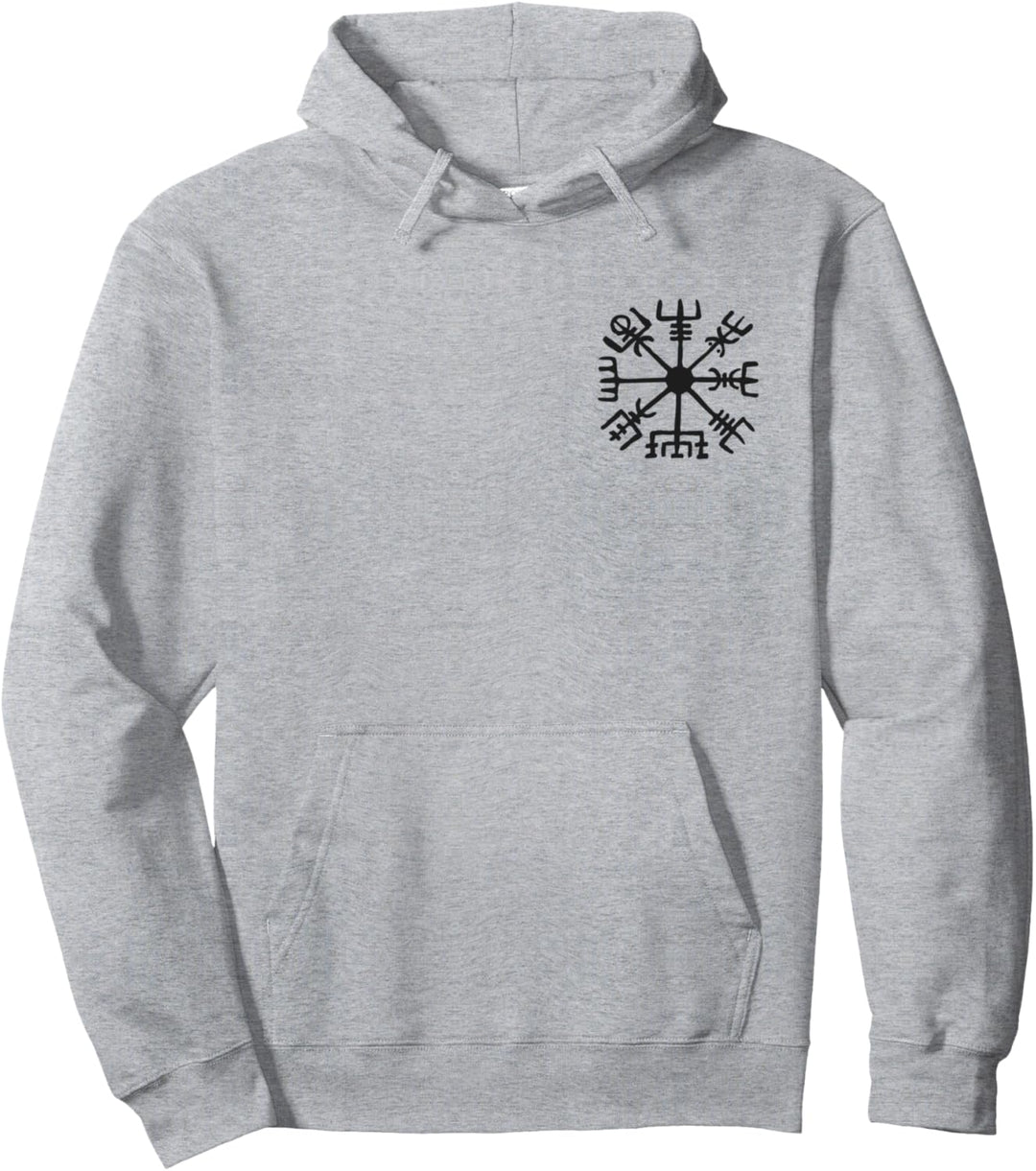 Vegvisir Wikinger Kompass Rune Schutz Symbol Kelten Nordisch Pullover Hoodie