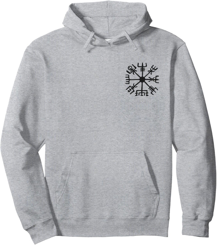 Vegvisir Wikinger Kompass Rune Schutz Symbol Kelten Nordisch Pullover Hoodie