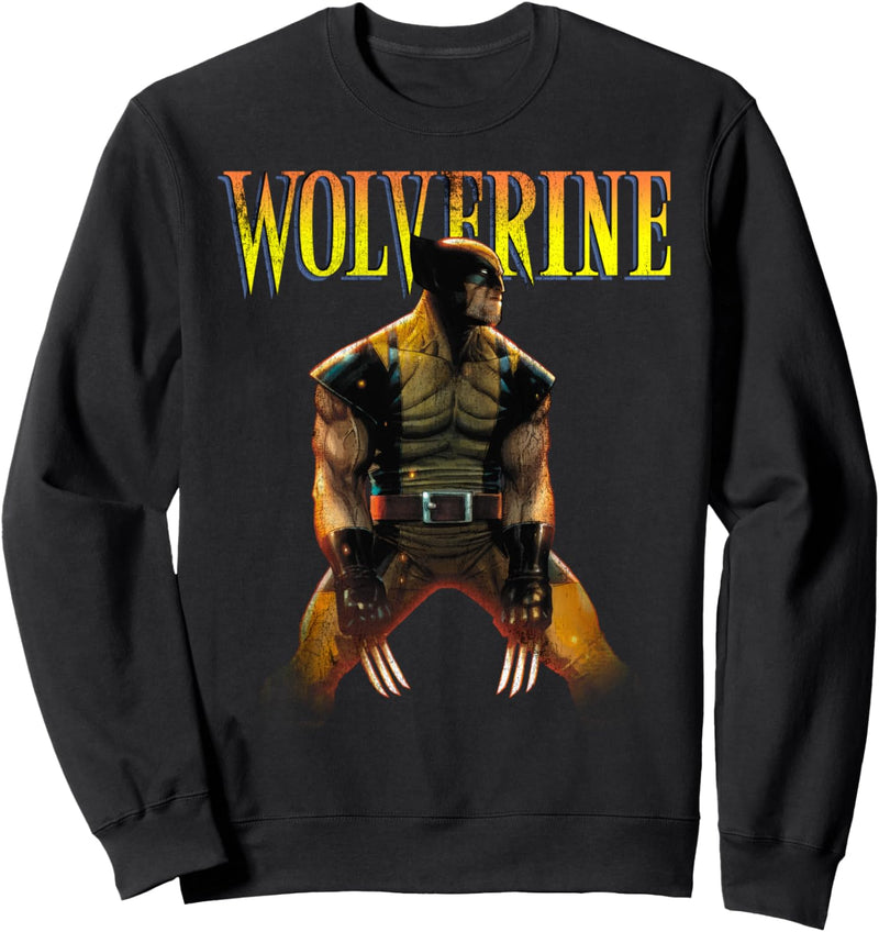 Marvel X-Men Wolverine Side Profile Logo Sweatshirt