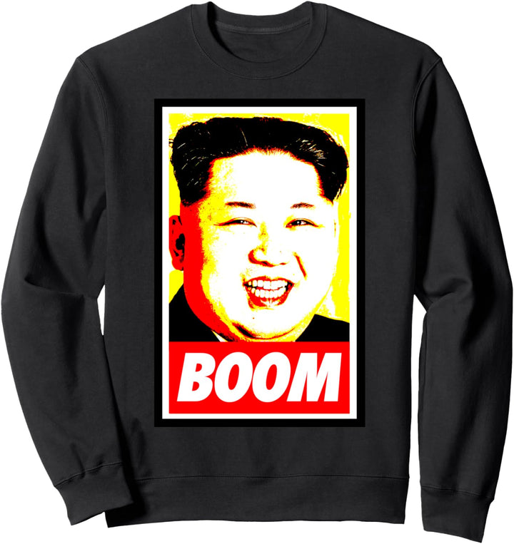 Kim Jong Un Boom - Gelb Rot Sweatshirt