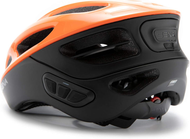 Sena R1 Smart Fahrradhelm, Electric Tangerine