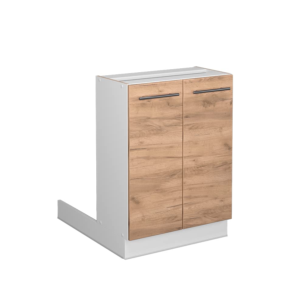 Vicco Kücheninsel Fame-Line, Goldkraft Eiche/Weiss, 60 cm ohne Arbeitsplatte Goldkraft Eiche Regalin