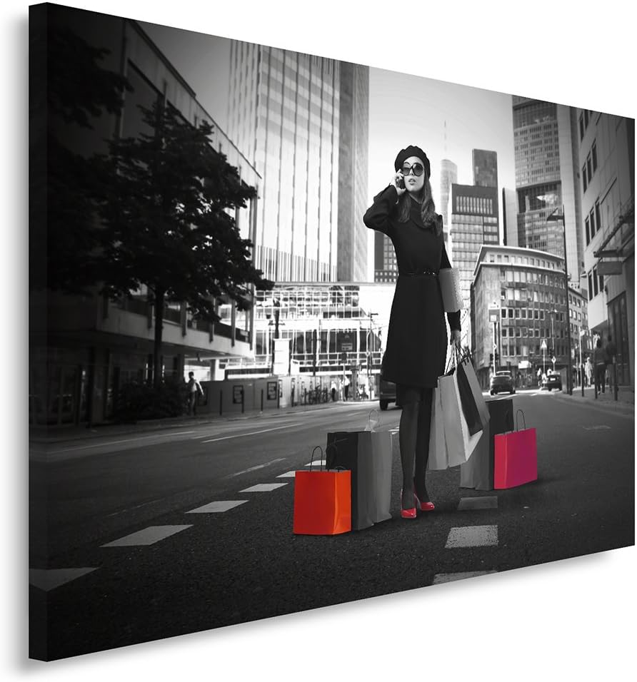 Feeby Frames, Leinwandbild, Bilder, Wand Bild, Wandbilder, Kunstdruck 70x100cm, MODERNE, FRAU, EINKA