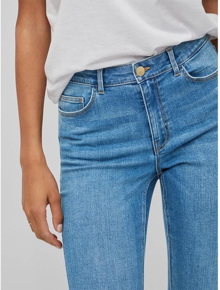 Vila Damen Jeans S / 30L Medium Blue Denim, S / 30L Medium Blue Denim