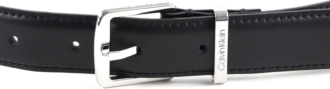 Calvin Klein Focused Square Buckle Belt W90 CK Black