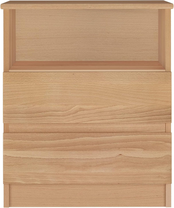 Erst-Holz Nachttisch Schubladenkommode mit Zwei Auszügen Buche 90.20-K45